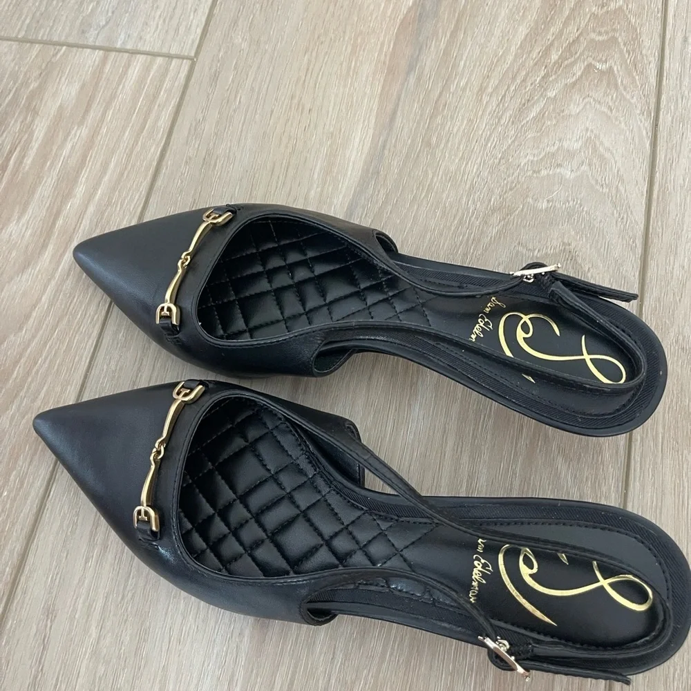 Sam Edelman Elegant Black Slingback Heels